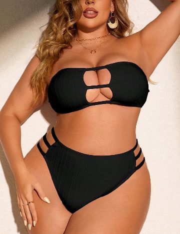 Costum de baie SHEIN CURVE, negru