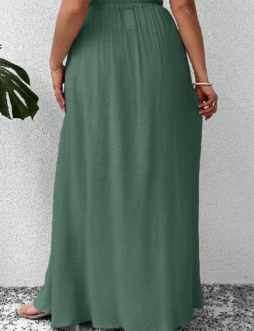 Fusta SHEIN CURVE, verde
