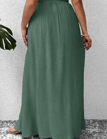Fusta SHEIN CURVE, verde