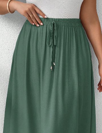 Fusta SHEIN CURVE, verde
