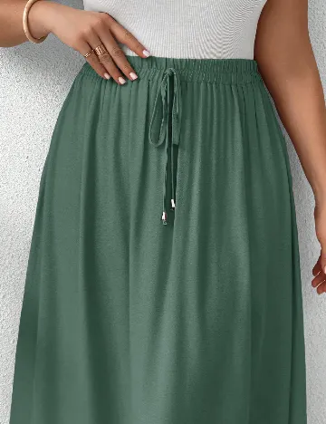 Fusta SHEIN CURVE, verde