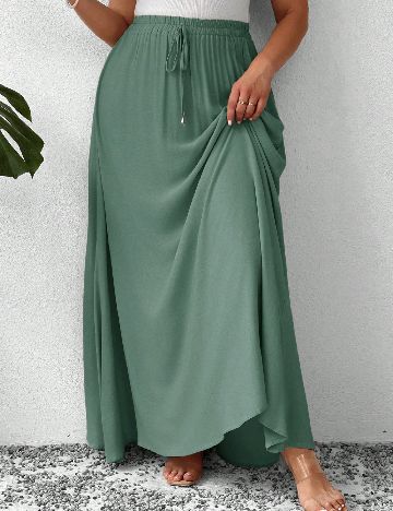 Fusta SHEIN CURVE, verde