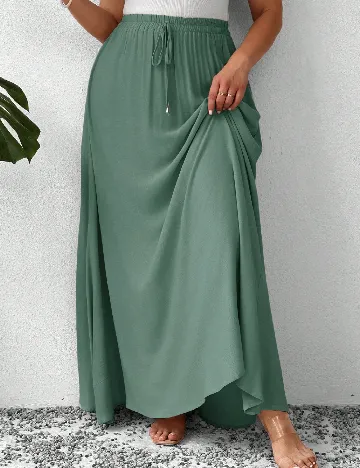 Fusta SHEIN CURVE, verde