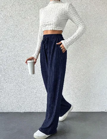 Pantaloni SHEIN, bleumarin