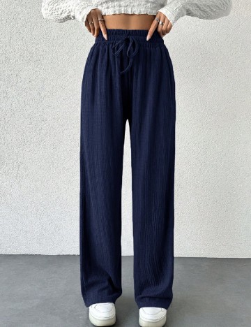 Pantaloni SHEIN, bleumarin