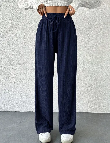 Pantaloni SHEIN, bleumarin