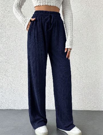 Pantaloni SHEIN, bleumarin
