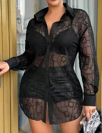Camasa SHEIN, negru