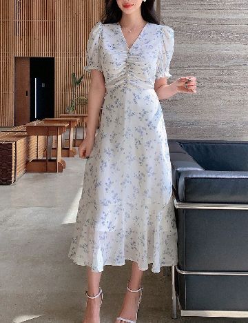 Rochie medie Dazy, floral print