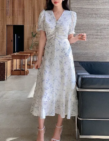 Rochie medie Dazy, floral print