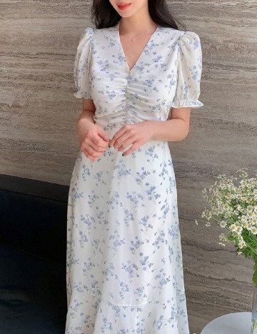 Rochie medie Dazy, floral print