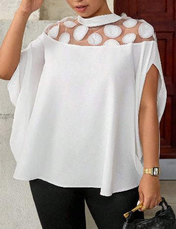 Bluza SHEIN CURVE, albastru
