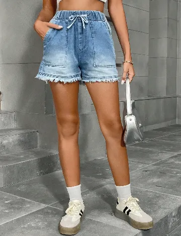 Pantaloni scurti SHEIN, albastru