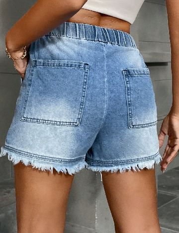 Pantaloni scurti SHEIN, albastru
