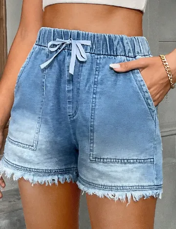 Pantaloni scurti SHEIN, albastru