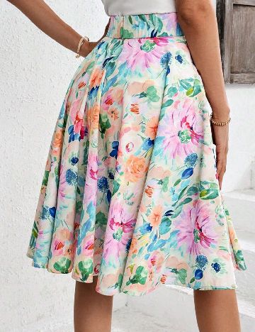Fusta SHEIN, floral print