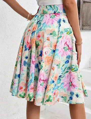 Fusta SHEIN, floral print