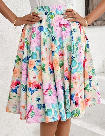 Fusta SHEIN, floral print