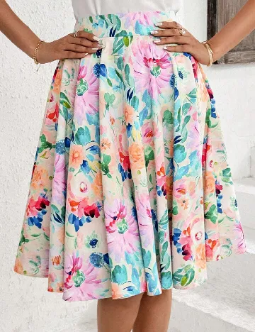 Fusta SHEIN, floral print