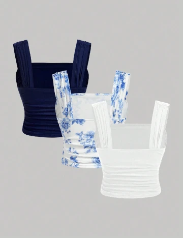 Set topuri 3 bucati SHEIN, mix culori