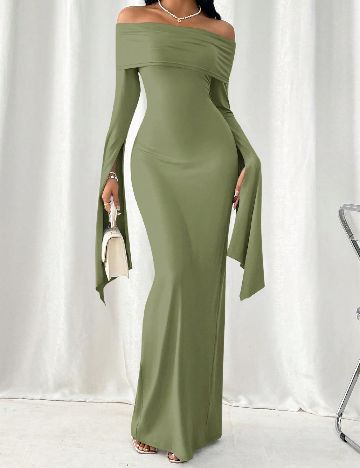 Rochie lunga SHEIN, verde