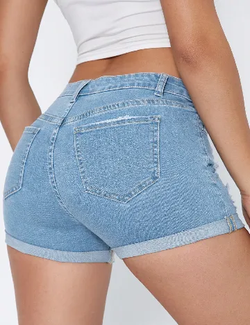 Pantaloni scurti SHEIN, albastru