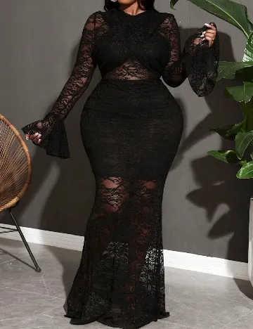 Rochie lunga SHEIN CURVE, negru