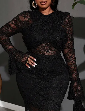 Rochie lunga SHEIN CURVE, negru