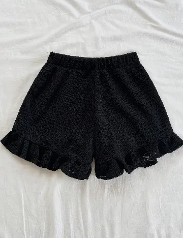 Pantaloni scurti SHEIN, negru