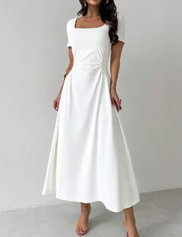 Rochie medie SHEIN, alb