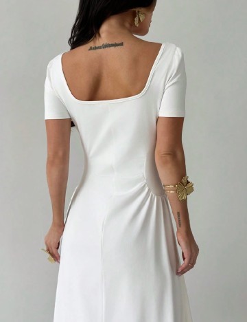 Rochie medie SHEIN, alb