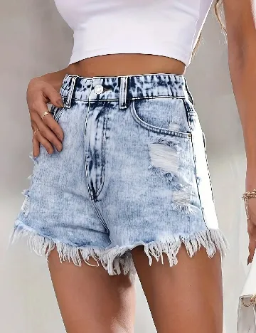 Pantaloni scurti SHEIN, albastru