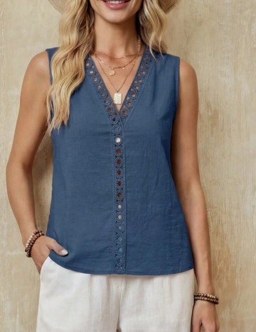 Bluza Emery Rose, albastru