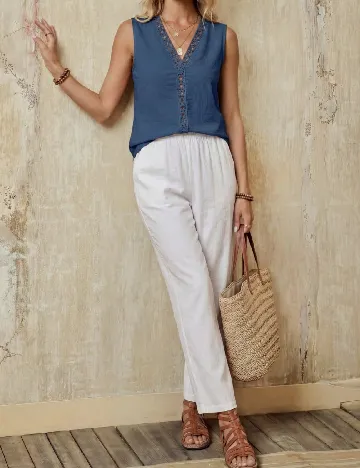 Bluza Emery Rose, albastru
