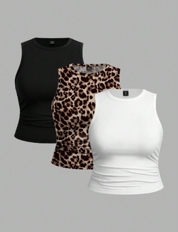 Set topuri 3 bucati SHEIN, mix culori