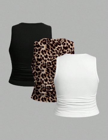 Set topuri 3 bucati SHEIN, mix culori