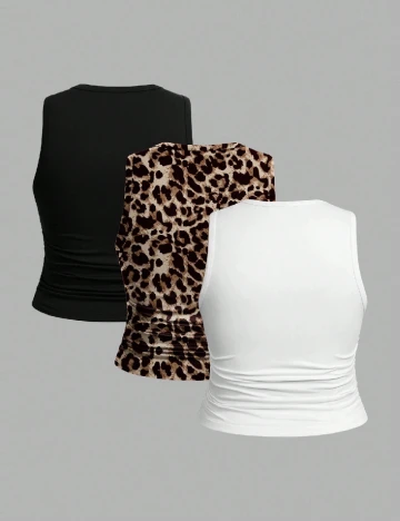 Set topuri 3 bucati SHEIN, mix culori