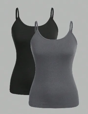 Set Maiouri 2 bucati SHEIN, gri/negru