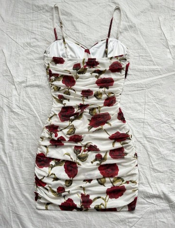 Rochie scurta SHEIN, floral print