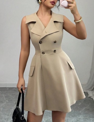 Rochie scurta SHEIN, maro
