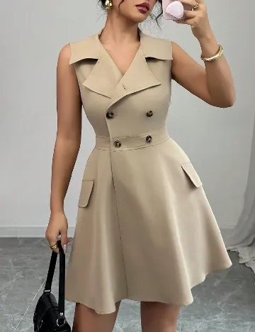 Rochie scurta SHEIN, maro