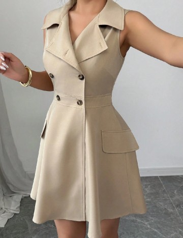Rochie scurta SHEIN, maro
