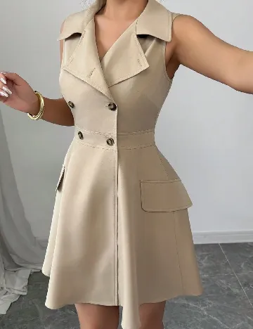 Rochie scurta SHEIN, maro