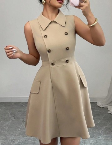 Rochie scurta SHEIN, maro