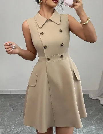 Rochie scurta SHEIN, maro