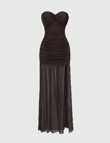 Rochie lunga SHEIN, maro