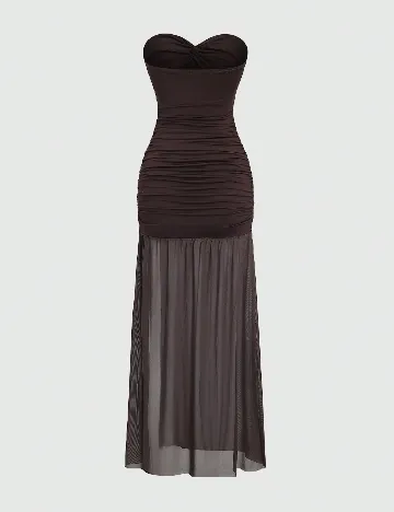 Rochie lunga SHEIN, maro