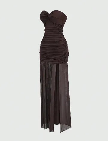 Rochie lunga SHEIN, maro