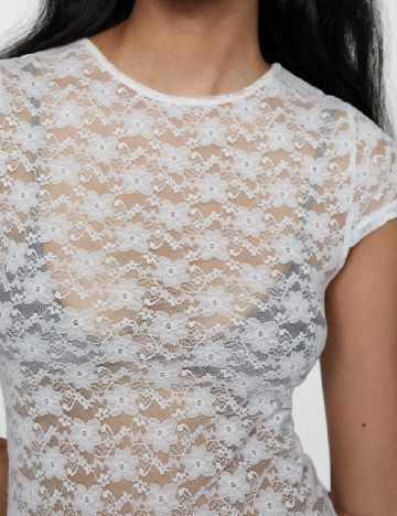 Rochie de plaja Mango, alb