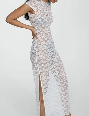Rochie de plaja Mango, alb